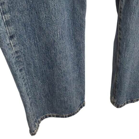 Levis 501 Jeans Mens 42x30 Blue Denim Straight Leg Button Fly Classic Fit - Picture 5 of 16